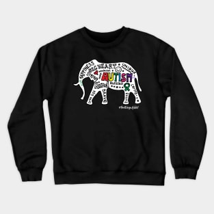 Autism Elephant Shirt Crewneck Sweatshirt